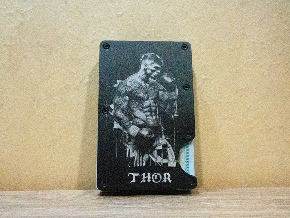 Lov3d ridge wallet serigrafato