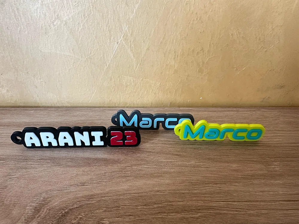 portachiavi personalizzato 3d